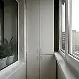 установка шкафа на балкон